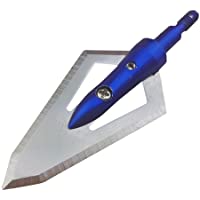Los mejores  - SHARROW 6 Piezas 100 Granos Punta de Flecha con 2 Hojas Afiladas Broadhead para Tiro con Arco Flechas de Carbono…
